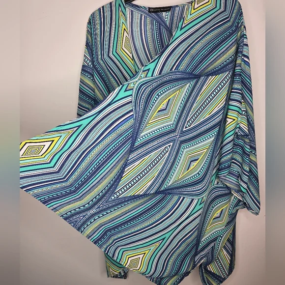 Teal Open Front Cardigan - Picture 4 of 7